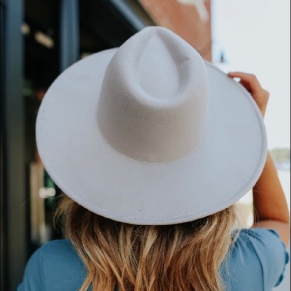 Wide Brim Hat Grey S/M Wool - Picture 2 of 15